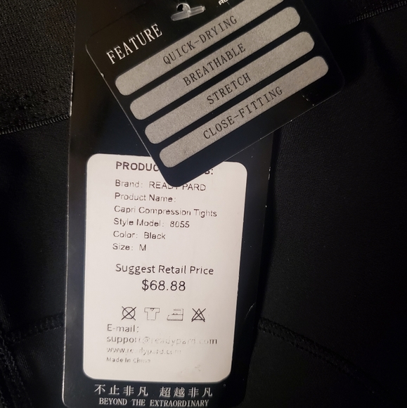 Ready Pard Medium Compression Capri Tights - Picture 4 of 10